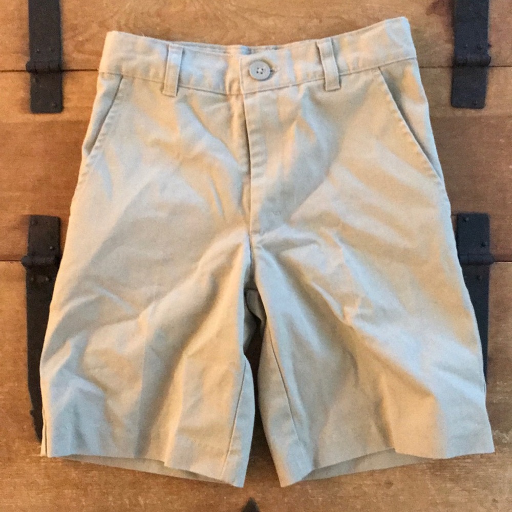 Real School Boys Size 7 Tan Uniform Shorts